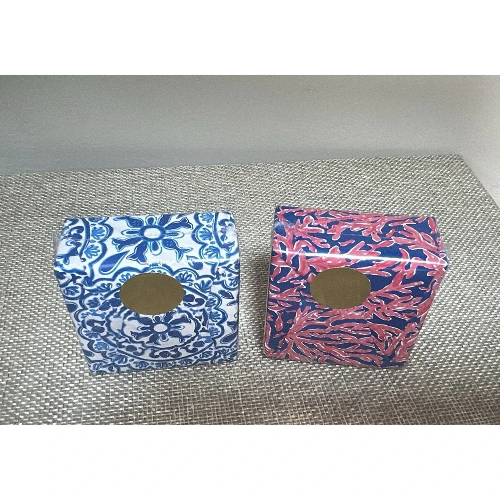 Lilly Pulitzer Soap 2 square Bars NEW Wrapped Logo